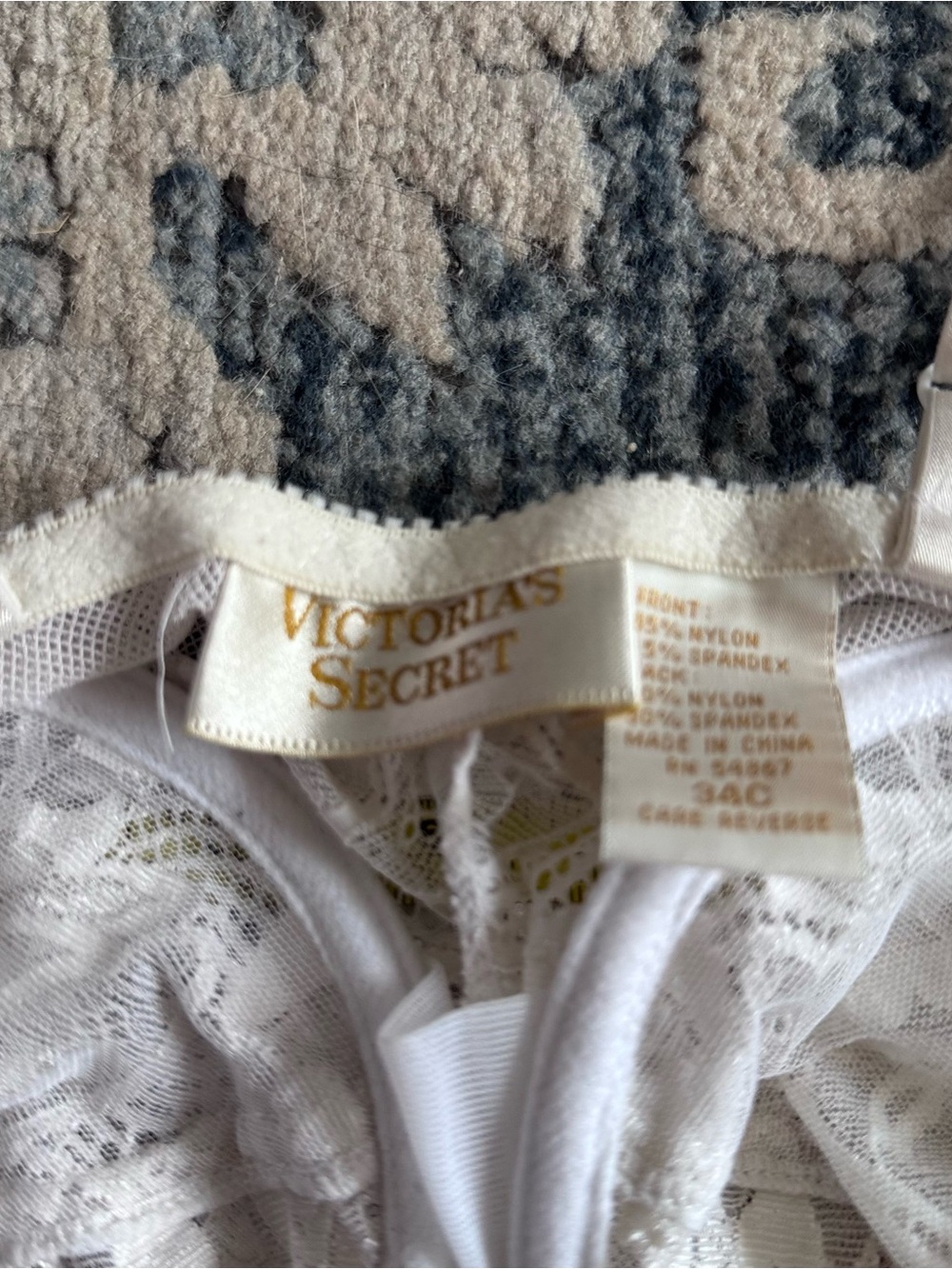 Vintage Victoria's Secret Gold Label White Lace Teddy Bodysuit 34C 80s - Picture 15 of 16